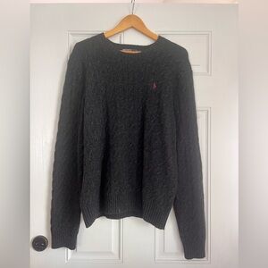 POLO BY RALPH LAUREN Men’s Sweater Size XL Dark Grey - Merino Wool & Rabbit Hair